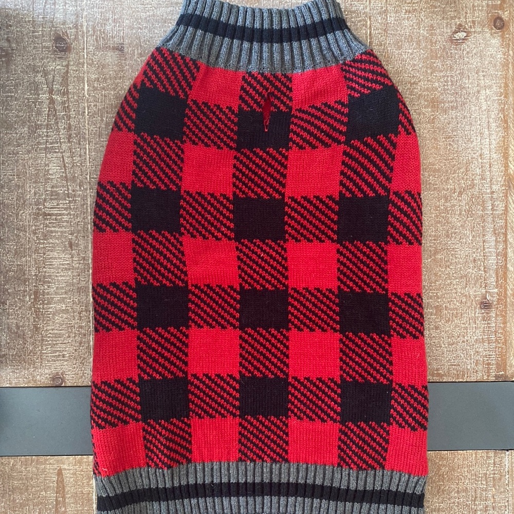 Plaid Small/Medium Dog Sweater